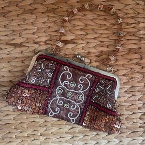 Vintage beaded clutch purse